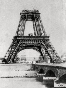 Eyfel Kulesi yapım aşamasında, Paris, c1888 by Unbekannt