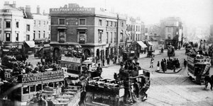 Atlı tramvay zamanında Fil ve Kale, Londra, 1926-1927 by Unbekannt