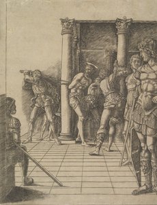 Kaldırım ile Flagellation, ca. 1475-80. by Unbekannt