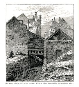 West Street yakınlarındaki Filo Hendeği, değişiklikler sırasında, 1844 by Unbekannt