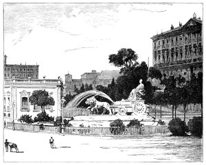 Kibele Çeşmesi, Madrid, 1900 by Unbekannt