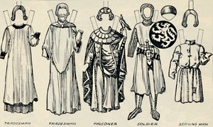 İngiliz Kostümü Galerisi: Henry III Zamanında Erkekler ve Kadınlar Ne Giydi, c1934 by Unbekannt