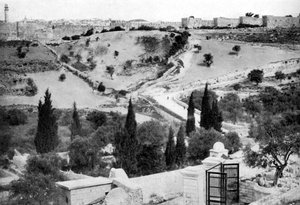 Getsemani Bahçesi ve Kutsal Kudüs Şehri, 1926 by Unbekannt