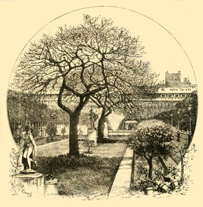 Palais Royal Bahçeleri, Paris, 1890. by Unbekannt