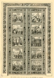 Ghiberti Kapıları - Floransa'daki Vaftizhanenin Doğu Kapısı, 1882. by Unbekannt