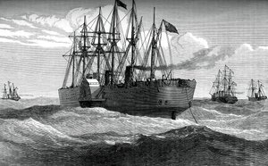 Büyük Doğu Atlantik telgraf kablosunu oynuyor, c1865, c1880 by Unbekannt