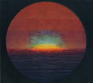 Gün Batımında Yeşil Parlama, Atmosfer Tarafından Kırılan En Nadir Prizmatik Renk, c1935 by Unbekannt