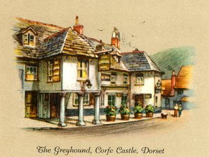 Tazı, Corfe Kalesi, Dorset, 1936. by Unbekannt
