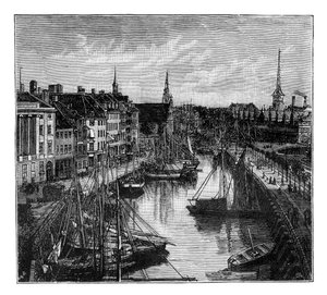 The Harbour, Kopenhag, Danimarka by Unbekannt