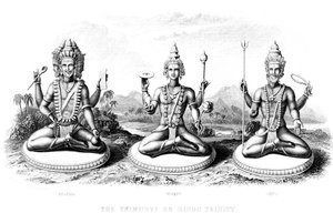Hindu Üçlüsü, c1800 by Unbekannt