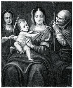 Aziz Catherine ile Kutsal Aile, 1769, 1870 by Unbekannt