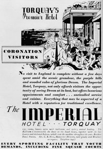 Imperial Otel, Torquay, 1937 by Unbekannt