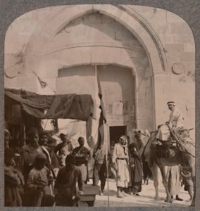 Jaffa Kapısı kapatıldı, Needles Eye, Kudüs, c1900