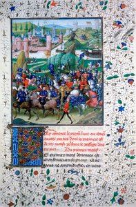 Fransa Kralı Haçlı Seferleri için ayrılıyor, c1336, 1455 by Unbekannt