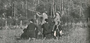 Kral, Sandringham koruma alanlarına ateş ediyor, 1900