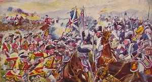 Krallar Yorkshire Hafif Piyadelerine Sahiptir. Minden'deki Rosefields Savaşı, 1759, 1939 by Unbekannt