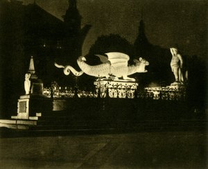 Lindwurm Çeşmesi, Klagenfurt, Avusturya, c1935. by Unbekannt