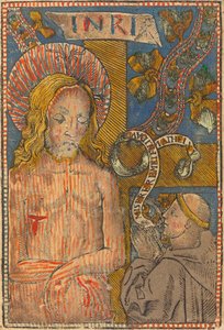 Bir Fransisken ile Acıların Adamı, 1490-1500. by Unbekannt