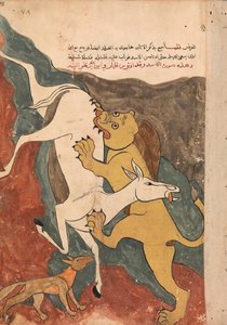 Maymun Aslan Tarafından Kıçını Ölümüne Çeken Tilkinin Hikayesini Anlatıyor..., 18. yüzyıl. by Unbekannt