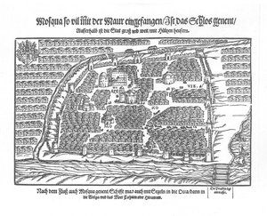 Moscouiter Harika Tarihlerinden Moskova Haritası, Sigmund von Herberstein, 1567 by Unbekannt