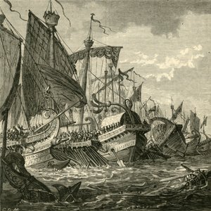 Cape Pelorus Açıklarında Deniz Savaşı, 1890. by Unbekannt