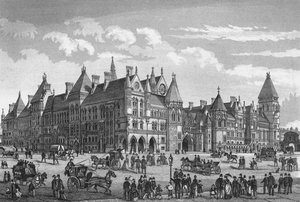 Yeni Hukuk Mahkemeleri, Westminster, Londra, c1878 1878 by Unbekannt