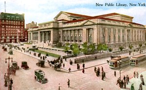 Yeni Halk Kütüphanesi, New York, ABD, 1910 by Unbekannt