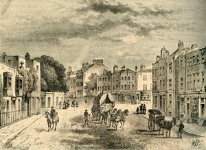 Eski Vauxhall köyü, Bahçelere Giriş, 1825