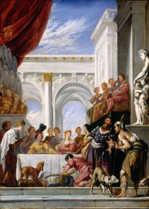 Lazarus ve Zengin Adam benzetmesi, 16181628. by Unbekannt