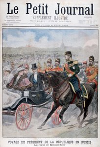 Fransa Cumhurbaşkanı askerleri gözden geçiriyor, Krasnoye Selo, Rusya, 1902 by Unbekannt