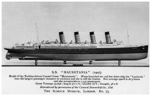 RMS Mauretania, 20. yüzyıl by Unbekannt