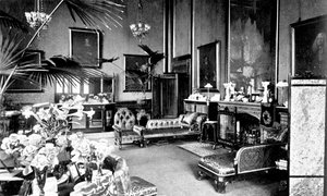 Konuşmacılar Evi'ndeki Kırmızı Çizim Odası, Westminster Sarayı, Londra, c1905 by Unbekannt