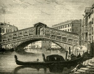 Rialto, Venedik, 1890. by Unbekannt