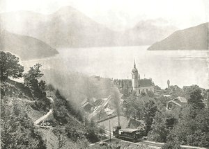 Rigi demiryolu, Vitznau, İsviçre, 1895. by Unbekannt