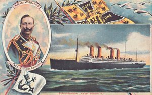 SS Kaiser Wilhelm II, c1910. by Unbekannt