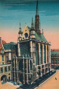 Sainte-Chapelle Kutsal Şapeli, Paris, c1920 by Unbekannt