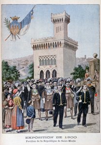 1900 Evrensel Sergisinde San Marino pavyonu, Paris, 1900 by Unbekannt