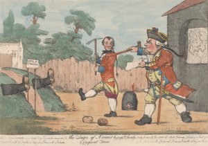 Kaptan Shandy ve Onbaşı Trim Tristram Shandy tarafından Namur Kuşatması, 1800-20. by Unbekannt