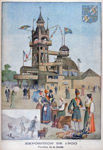 1900 Evrensel Sergisindeki İsveç pavyonu, Paris, 1900 by Unbekannt
