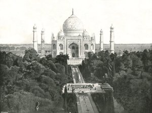 Tac Mahal, Agra, Hindistan, 1895. by Unbekannt