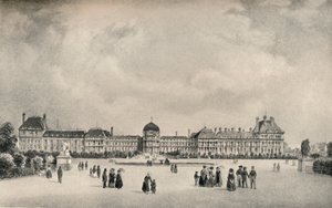 Bahçelerden Tuileries Sarayı, 1915 by Unbekannt