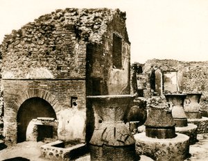Fırın ve değirmen, Pompeii, İtalya, 1900