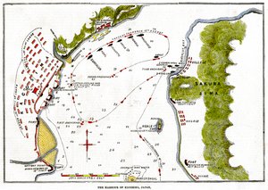 Kraliyet Donanması tarafından Kagoshima limanının bombardımanı, Japonya, 1863 by Unbekannt