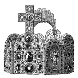 Charlemagne tacı, c8. yüzyıl, 1870 by Unbekannt