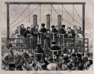 Nihilistlerin idamı, yaklaşık 1881 by Unbekannt
