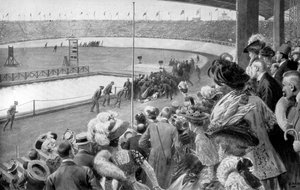 Maratonun bitişi, Olimpiyat Oyunları, Londra, 1908, c1920 by Unbekannt