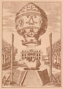 İlk balon tırmanışı, c1785 1919 by Unbekannt