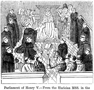 Kral Henry V 1387-1422 parlamentosu by Unbekannt