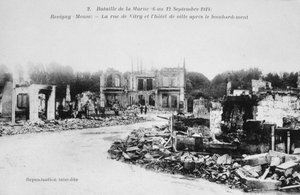 Revigny kalıntıları, Fransa, Marne Muharebesi, I. Dünya Savaşı, 1914 by Unbekannt