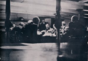 1906 askeri mahkemesi sırasında Zafer sahnesi by Unbekannt